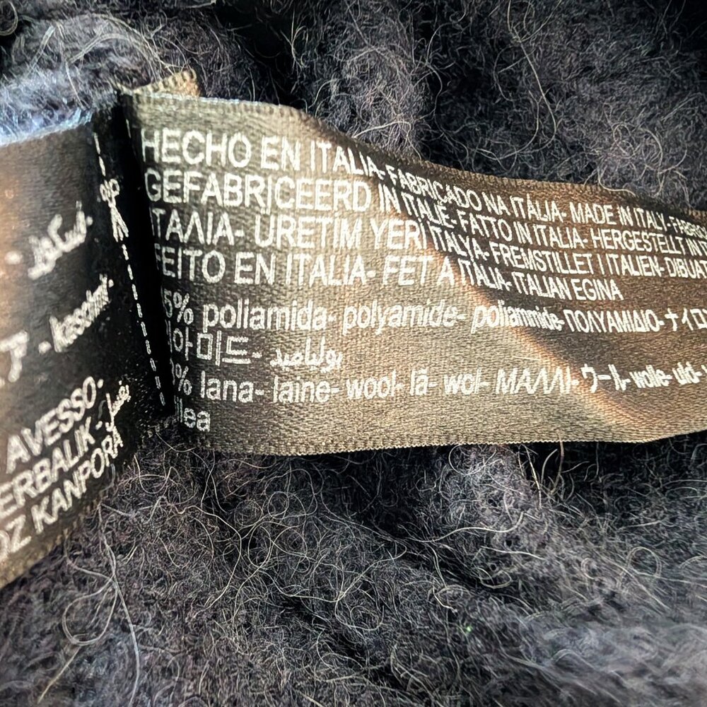 Massimo Dutti Womens Size S Blue Alpaca Wool Cashmere Blend Oversized Cardigan - Picture 11 of 12